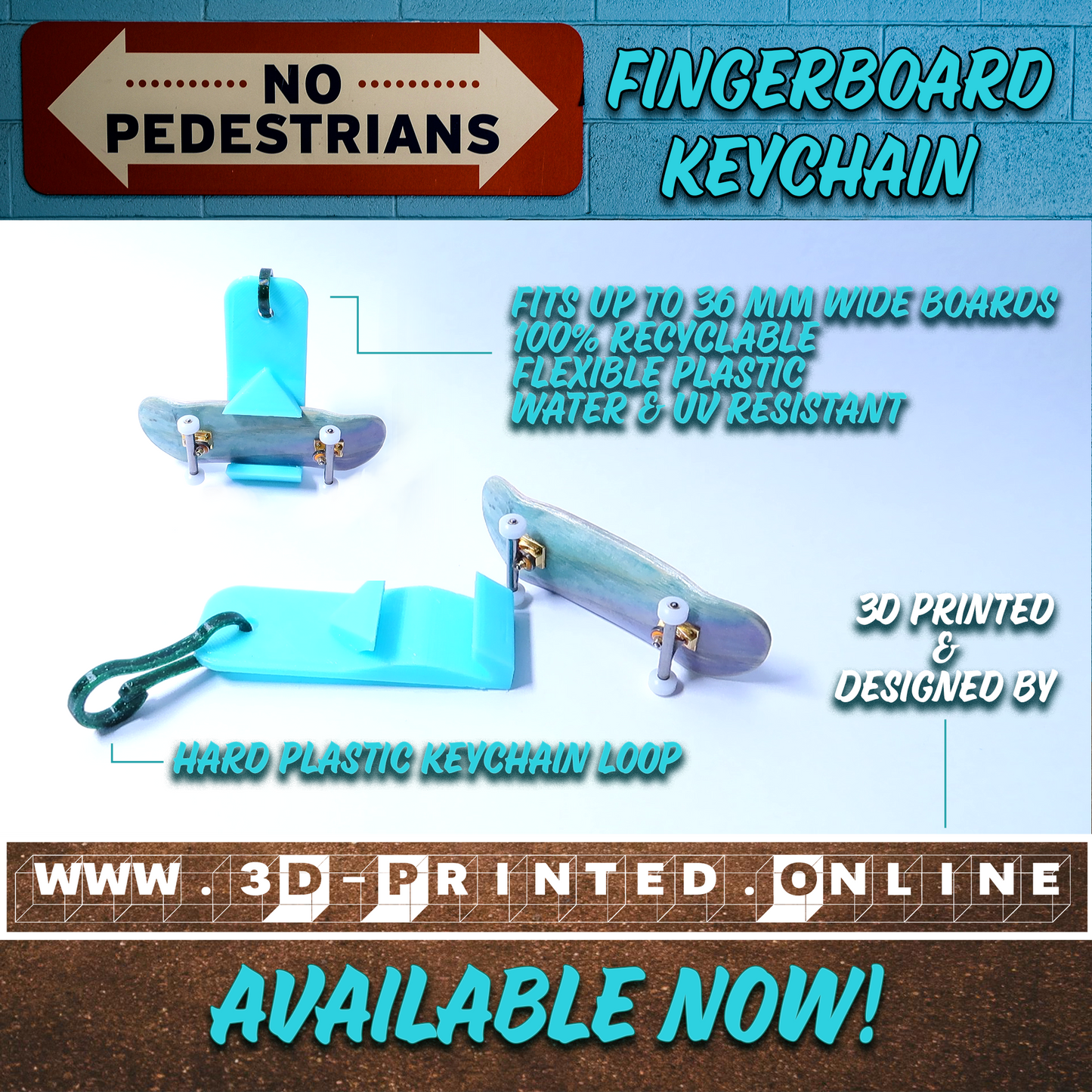 Fingerboard Keychain Board Holder